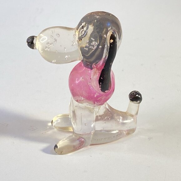 Vintage Hong Kong Lucite Animal Figurine Set of 4 – Cat, Dog, Swan, Elephant - Picture 10 of 15